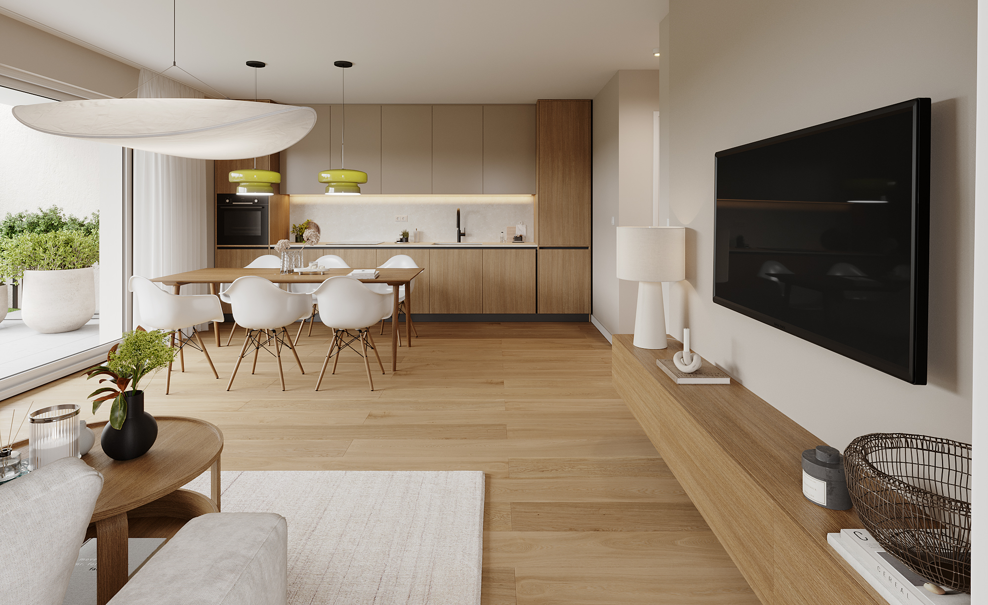 PRESTIGE Obstplatzl Wohnbereich Innenvisualisierung